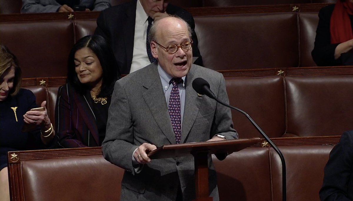 Rep. Steve Cohen speaks on the House floor during the impeachment debate.