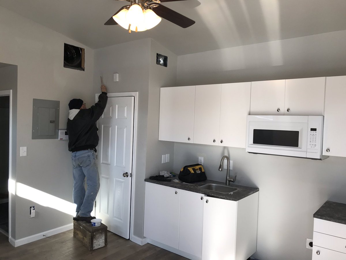 grand_north's tweet photo. Finishing touches to the Tiny Houses! https://t.co/aDJr3KHykg