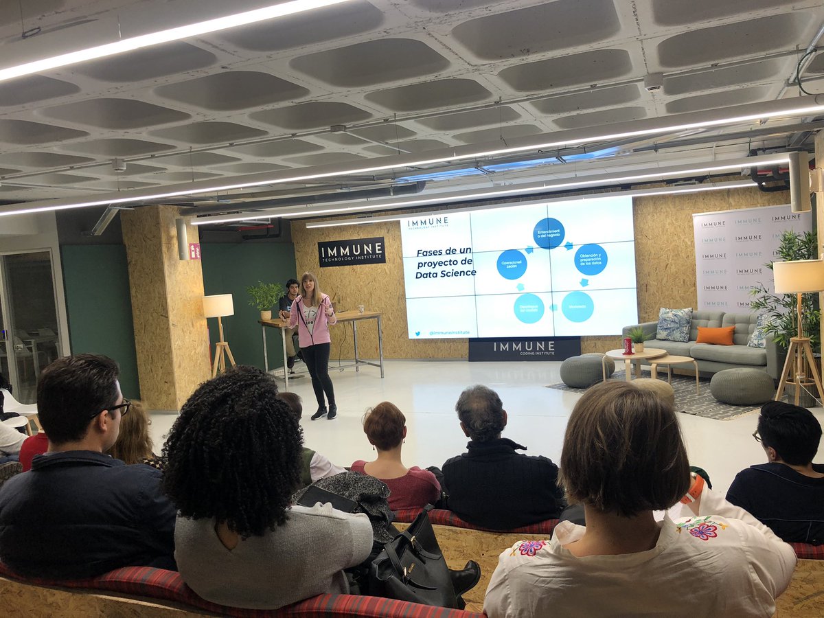 PilarLinan's tweet photo. Estamos en el meet up sobre #InteligenciaArtificial que no nos podíamos perder antes de Navidad😜👏🏻👍🏻👌🏼@mariaborbones @mvgomezf @mvillasolmeda https://t.co/gpeygdVaY3