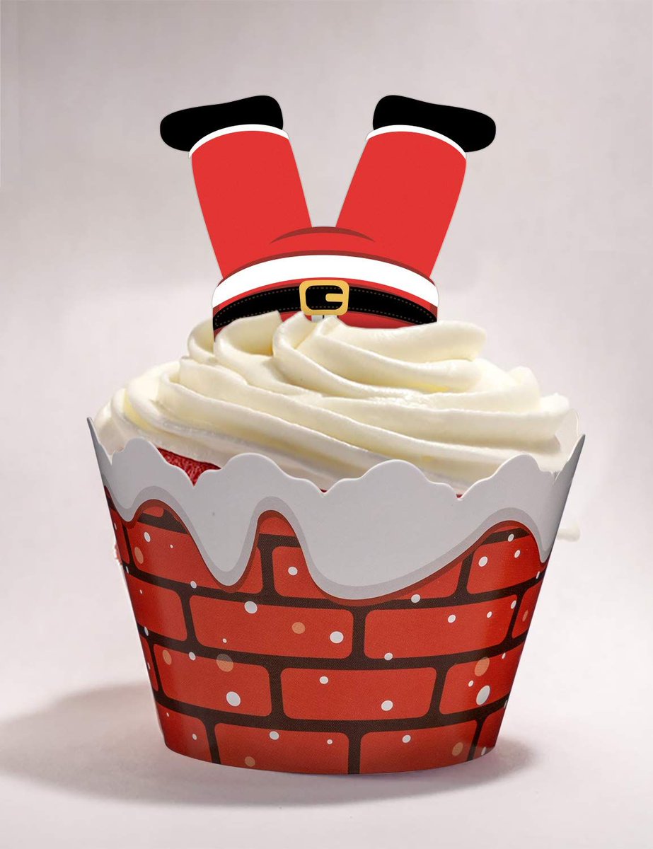 Elf_Memories's tweet photo. 120PCS Christmas Cupcake Toppers &amp; Wrappers  - Snowman, Santa Claus, Reindeer and Elf. Perfect for any holiday party. https://t.co/YjAucgU6j0 https://t.co/TyQdPAgXb8