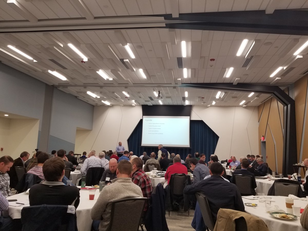 ASHRAESTL's tweet photo. Thank you Brad Hess (Desert-Aire), Ben Roush (Canngineers), and Jeff Wisemann (@TraneCommercial) for your presentations today at HRATEC on Cannabis Grow Facilities and the New Engineering Challenges.
#ASHRAE #ASHRAESTL #HRATEC #Cannabis #CBD #Engineering #HVAC @ashraenews https://t.co/0BAgcy2OzO