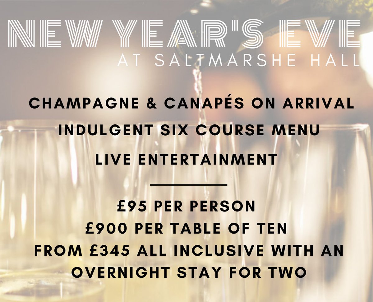 C H R I S T M A S  C O U N T DO W N  🎄🏛️🎄 

Are we all ready for Christmas!? 🎅🛍️🎁
What about New Year's Eve? We still have some availability for our New Year's Eve Dinner 🍽️ 🍾 ✨ 
📞 01430 434920
💻 info@saltmarshehall.com