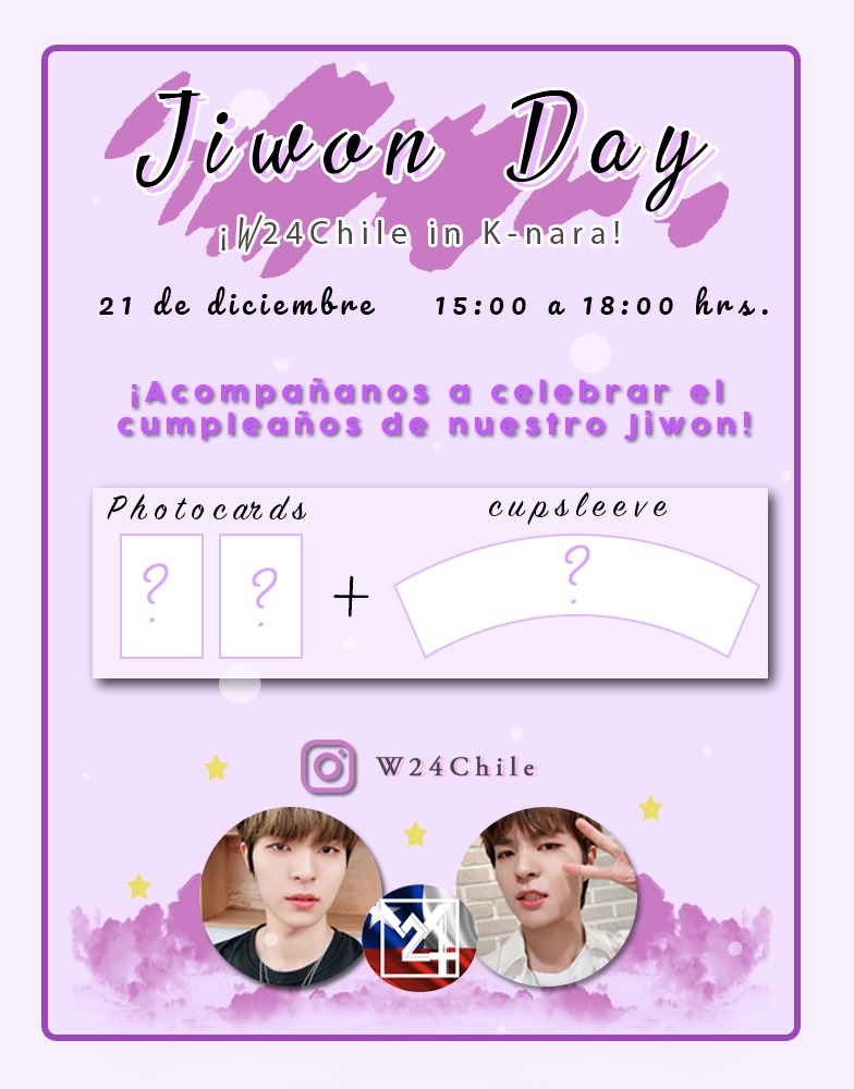 W24Chile_'s tweet photo. No olvides asistir este sábado a K-Nara, donde estaremos celebrando el cumpleaños de Jiwon💗

📍 Sta Filomena 253, Patronato, Santiago https://t.co/iYyAZ8n5FJ