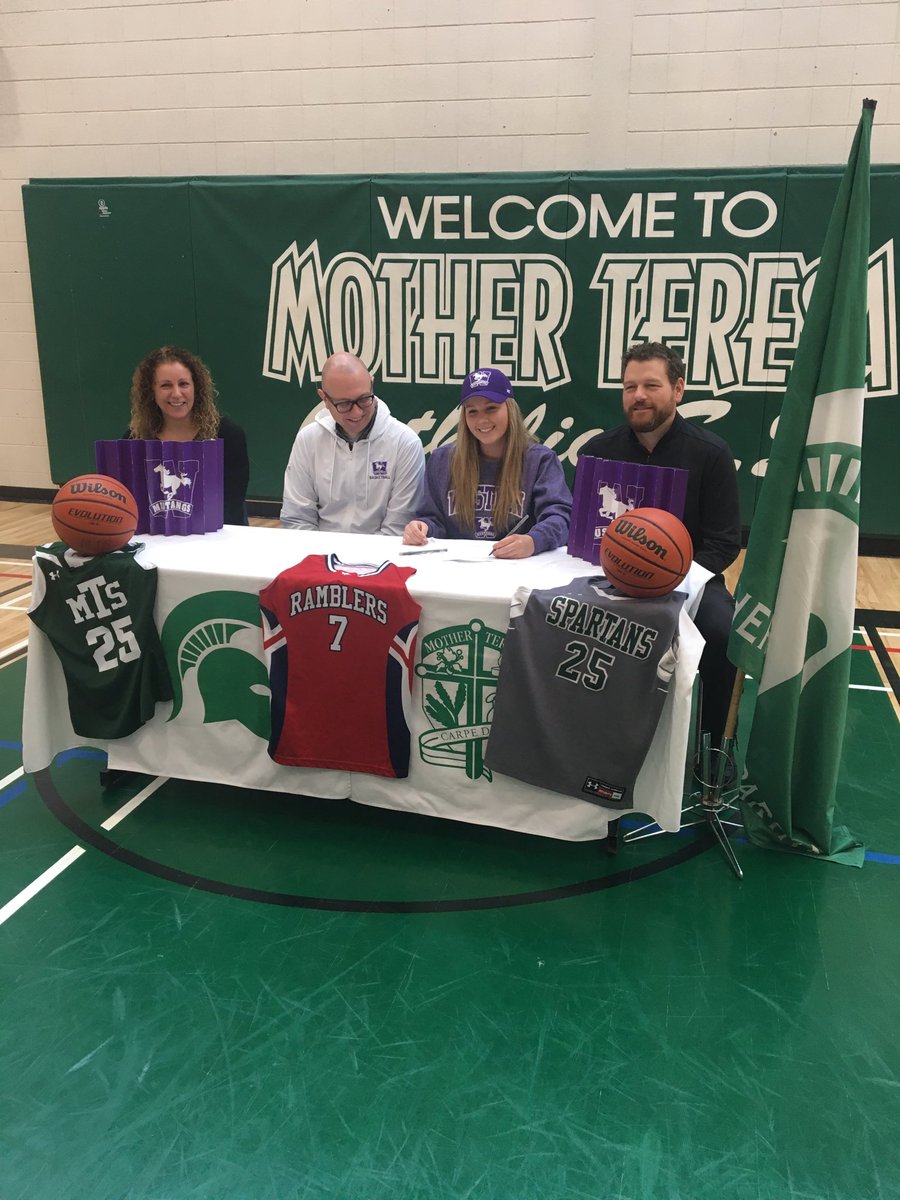Chimoguy's tweet photo. Oldest granddaughter Sam signing on with Western U for school and basketball. Congrats Sam! Now the hard work begins. Proud Grampa. https://t.co/RjtroXAGiC