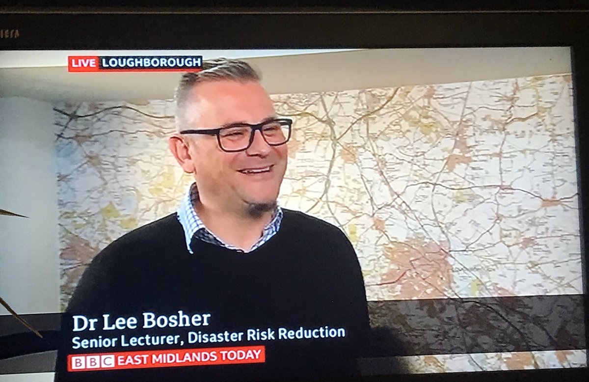 Great to see <a href="/leebosher/">Prof. Lee Bosher (also on Bluesky)</a> spreading the #nonaturaldisasters message on <a href="/bbcemt/">BBC East Midlands</a>!