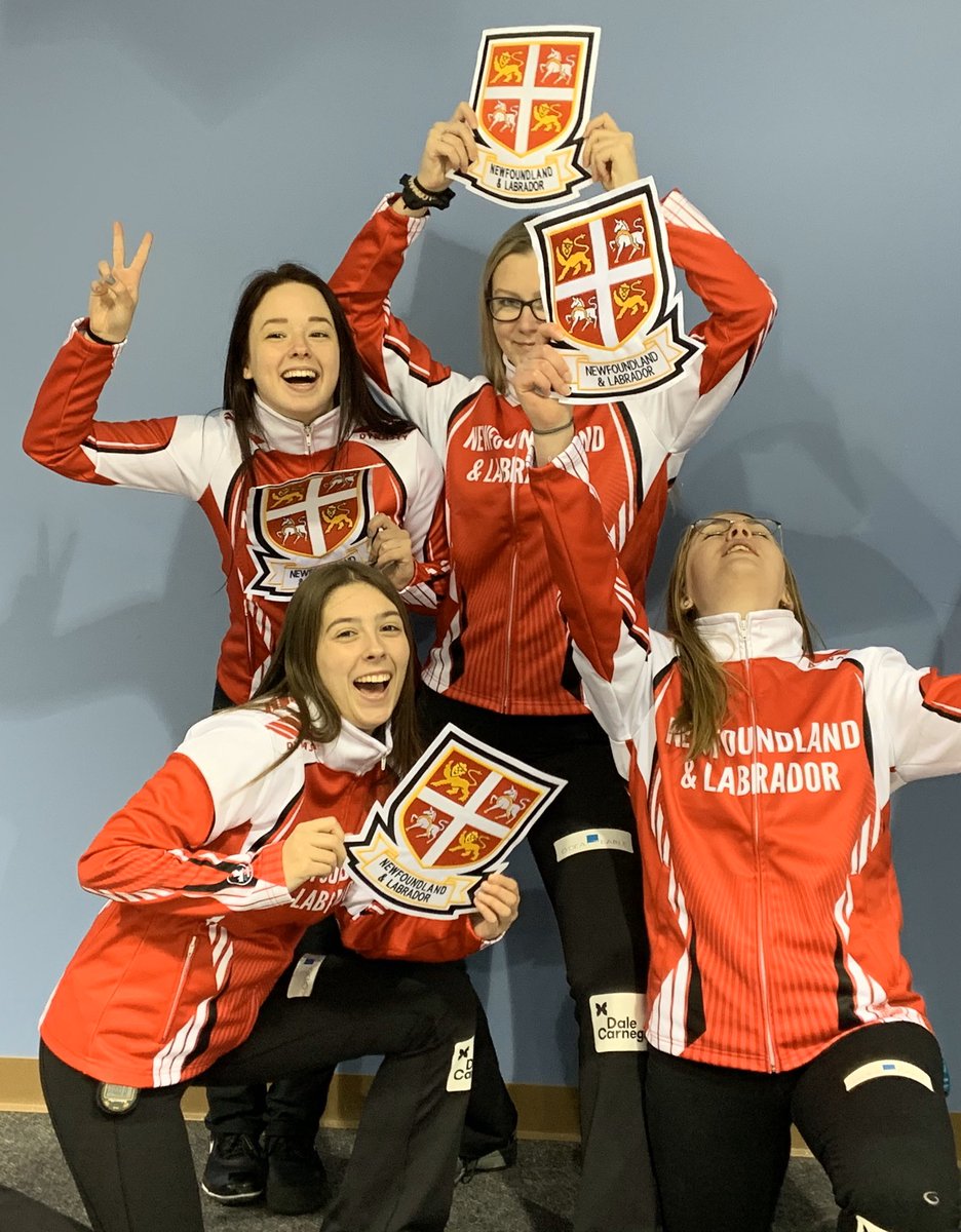 TeamMitchellNL's tweet photo. After winning our first 3 games we have been declared the 2020 U21 Provincial Champs!! We are super excited to be representing NL at nationals in Langley BC in January!! Thank you to all of our supporters, especially our sponsors, it wouldn’t be possible without you!!❤️❤️🥌 https://t.co/QGvNep3k3z