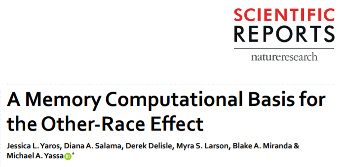 jlyaros's tweet photo. Our paper on mnemonic contributions to the #OtherRaceEffect is out today from @SciReports @nature. Please RT! Thanks to all involved including the incomparable @mike_yassa! https://t.co/qiUQ3s9LvL #crossRaceEffect #implicitBias #bias #AcademicChatter #AcademicTwitter #openaccess https://t.co/15jpgkGMgG