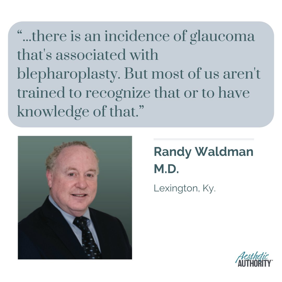 AestheticAuth's tweet photo. Dr. Randy Waldman wants you to know about a rare complication that can result in blindness after eye surgery. The earlier you diagnose it, the more likely your patient will have their eyesight effectively restored. Read more: https://t.co/YsFZtgmk2v #Aauthority #bleph #CSF2019 https://t.co/JjL0AwRur5