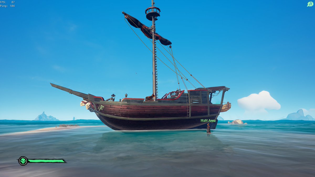 RhoadesCaleb's tweet photo. We had to jump to reach the ladder haha! #SoTShot @SeaOfThieves https://t.co/uRQIggQuvv