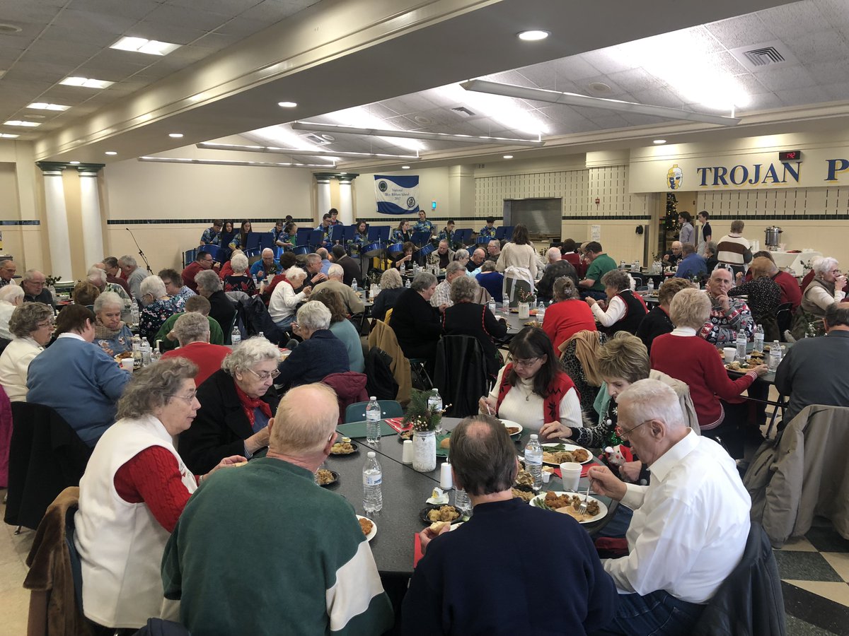 The GHS Student Council hosted a great turnout of "senior" members of the community at the annual Holiday Dinner on 12/18/19.  Guests were entertained by the GHS Choir and Steel Drum Band.