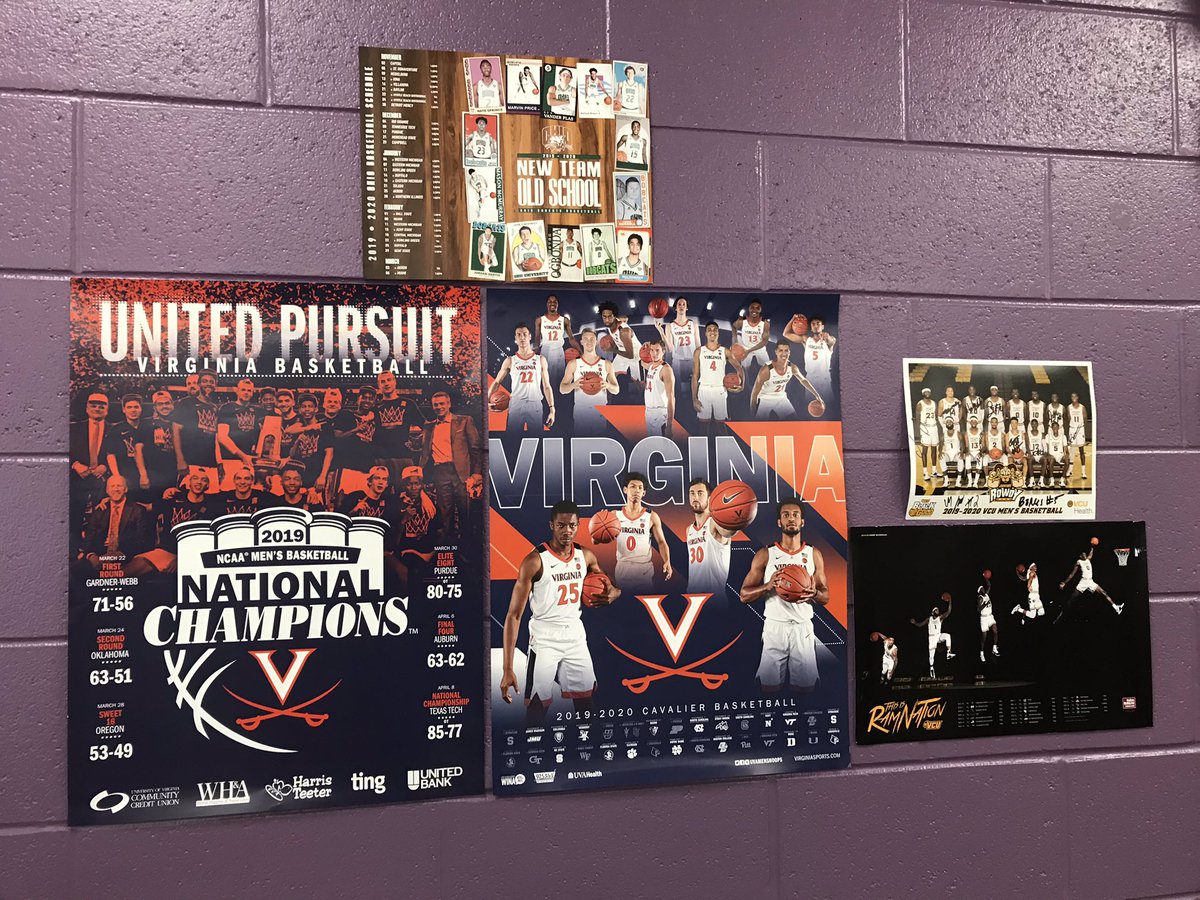 Flynn7897's tweet photo. College basketball friends and family! Current wall update: thanks go out to @CoachRoose for repping @VCU_Hoops! Also, @jlnorth09 representing @OhioMBasketball! She’s my former manager! Looking to represent the rest of my friends on the wall. I have plenty of room! https://t.co/cmXBYvnu1v