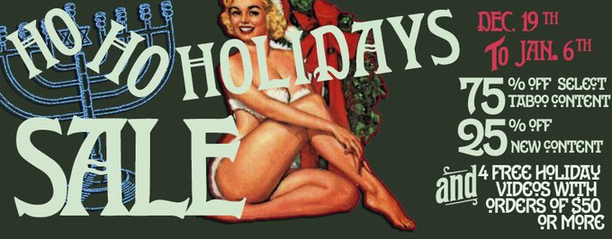 Hear ye, Hear ye! Holiday ManyVids Sale! https://t.co/YYfRYGIoki 25% New Content! 75% Select Taboo content<a href="/tag/manyvids"class="tags"><span>#manyvids</span></a><a href="/tag/mvsales"class="tags"><span>#mvsales</span></a>