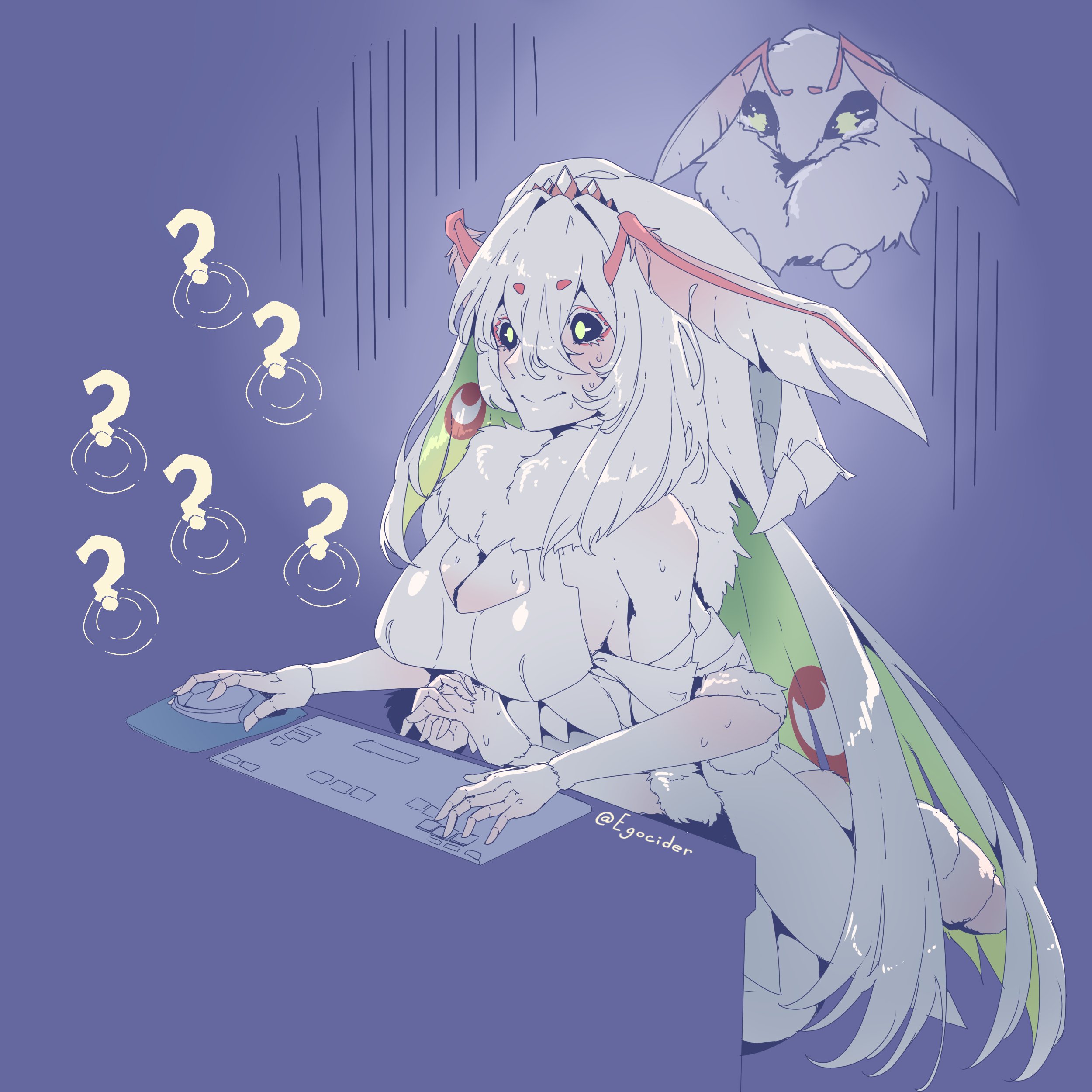 Monster girl аниме Moth