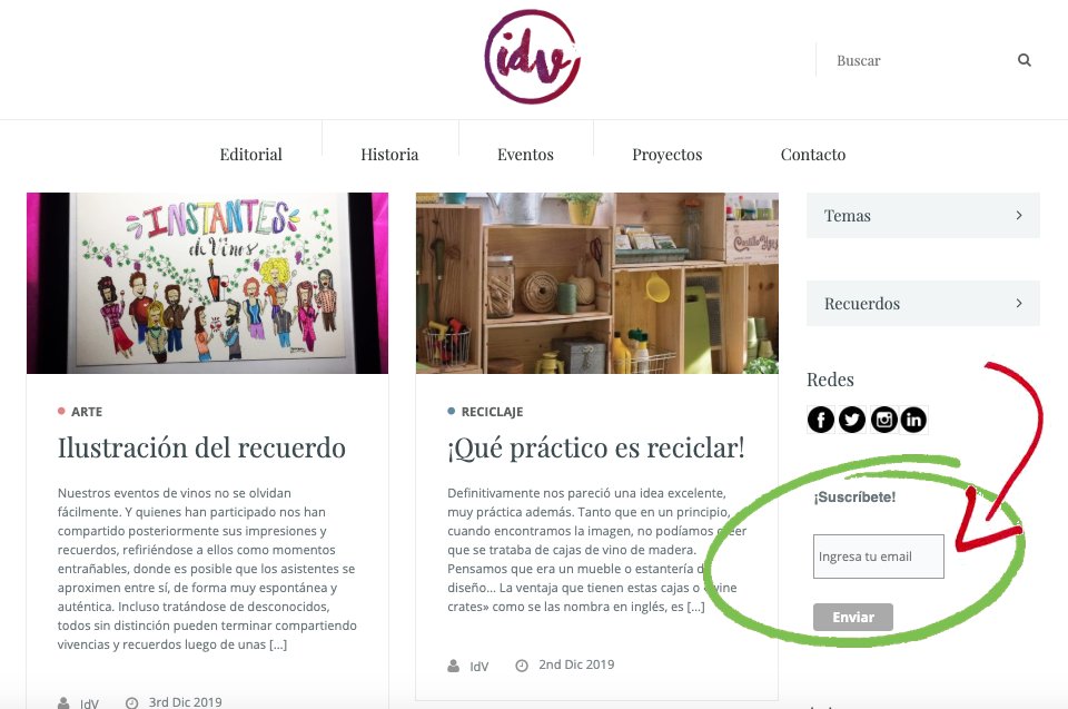 ¿Quieres mantenerte informado de nuestros PRÓXIMOS PASOS? Déjanos tu email en ➡️instantedevinos.com⬅️ y recibirás en tu correo información de los encuentros, que están en agenda y también nuestro newsletter 🍷.

IMPORTANTE: No saturaremos tu casilla, ¡lo prometemos! ✋