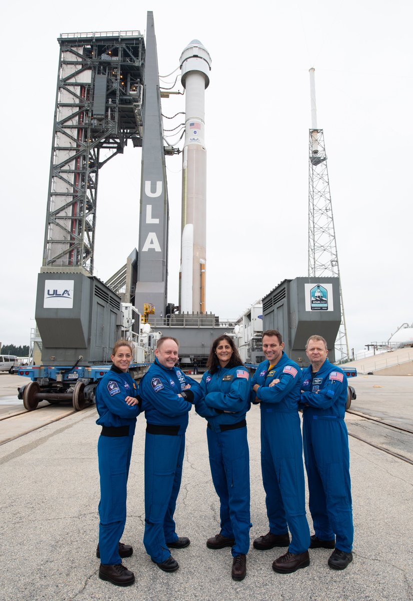 Space_Station's tweet photo. The new #Starliner crew ship from @BoeingSpace rolled out to its launch pad today. The Exp 61 crew is preparing for its arrival while continuing advanced space research. Read more... https://t.co/ZpSUOzC9oI https://t.co/QHtcoXxviZ