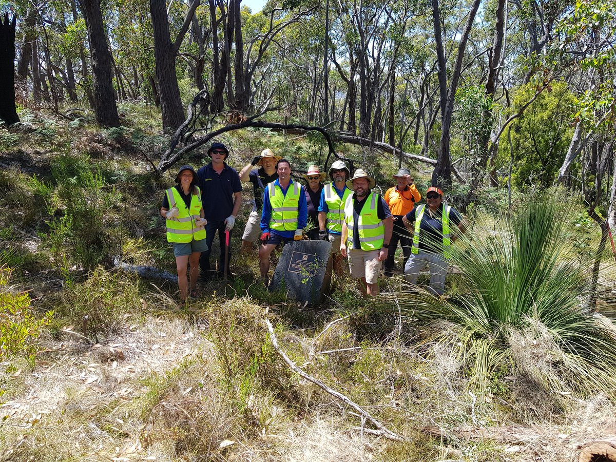 BarenbrugAUS's tweet photo. The @BarenbrugAUS Adelaide team got out of the office & into nature with this year's #HelpingWithHands initiative at Lenswood at Malcolm Wicks Reserve. Our small but mighty team led by @nationaltrustsa cleared 250m of walking trails despite the hot day. #Volunteering @VSA_NT https://t.co/ijKyT2308F