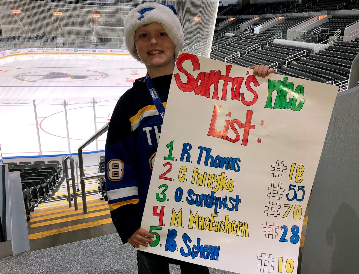 StLouisBlues's tweet photo. Checks out. 🎅 #stlblues https://t.co/A1INxCpOQB