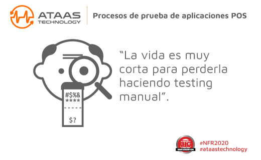 ATaaSTechnology's tweet photo. “La vida es muy corta para gastarla haciendo testing-manual” Una de las 10 mejores herramientas de testing a nivel mundial #NRF2020 Big Show NYC. 
Revisa todos los servicios de testing basados en suscripciones on demand de AtaaS.👏👏👏@rhiscom #rhiscomAtaaS https://t.co/BPpxWlNRGL