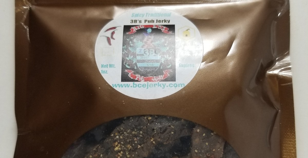 JerkyIngredient's tweet photo. 3B's Pub Jerky - Spicy Traditional beef jerky review. https://t.co/BRRICtzDcx #BackwoodsChefEddie #3bspubjerky #FuelForTheDuel #beefjerky #jerky #jerkyingredients #jerkyreview #paleo #paleofood #paleofoods #paleojerky #keto #spicyjerky #spicybeefjerky @bcejerky https://t.co/UW9KhPzNEu