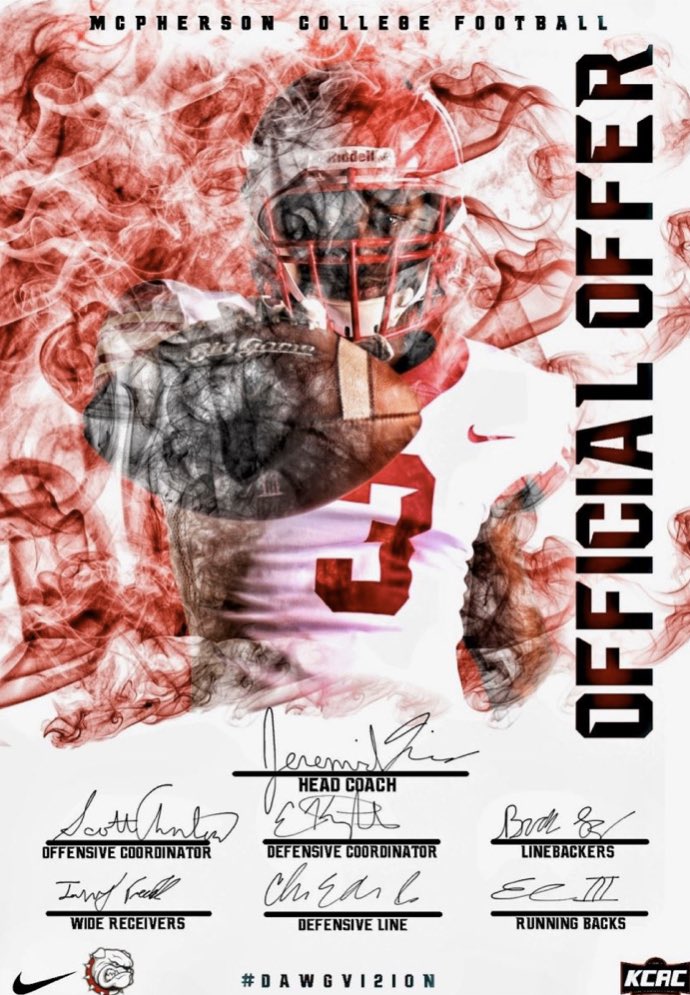 MattNolan54's tweet photo. Extremely honored and blessed to say I’ve received another offer to further my academic and athletic career @MACBulldogsFB Thankyou!! @CoachJFisc @CoachEC3 @VBFootball #DAWGVI2ION https://t.co/rGQGdazLOg