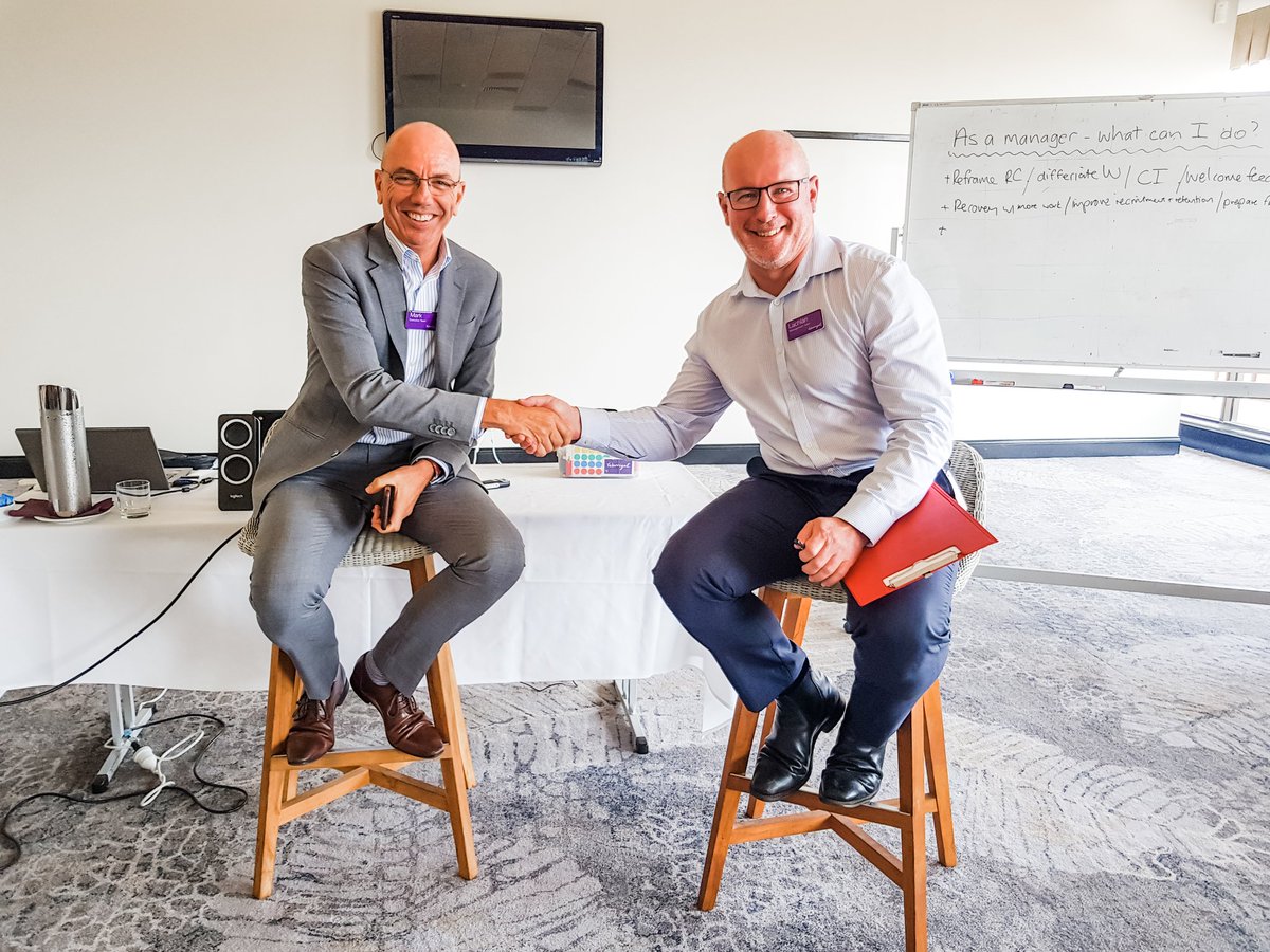 Michelle_Chate's tweet image. Executive team sharing reflections on 2019 at Warrigal #TheWarrigalWay