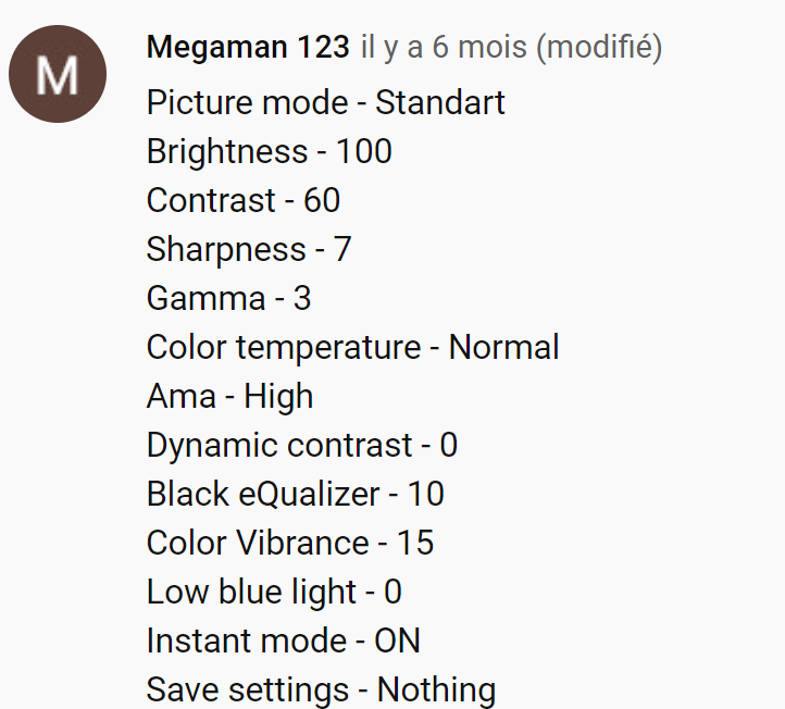 Capet Reglages Benq Xl2546 De S1mple Je Pense Qu Il A Force La Saturation Des Couleurs Egalement Dans Son Panneau Nvidia Interessant Le Black Equalizer Est A 10 Le Concernant T Co Snvzbk7zii