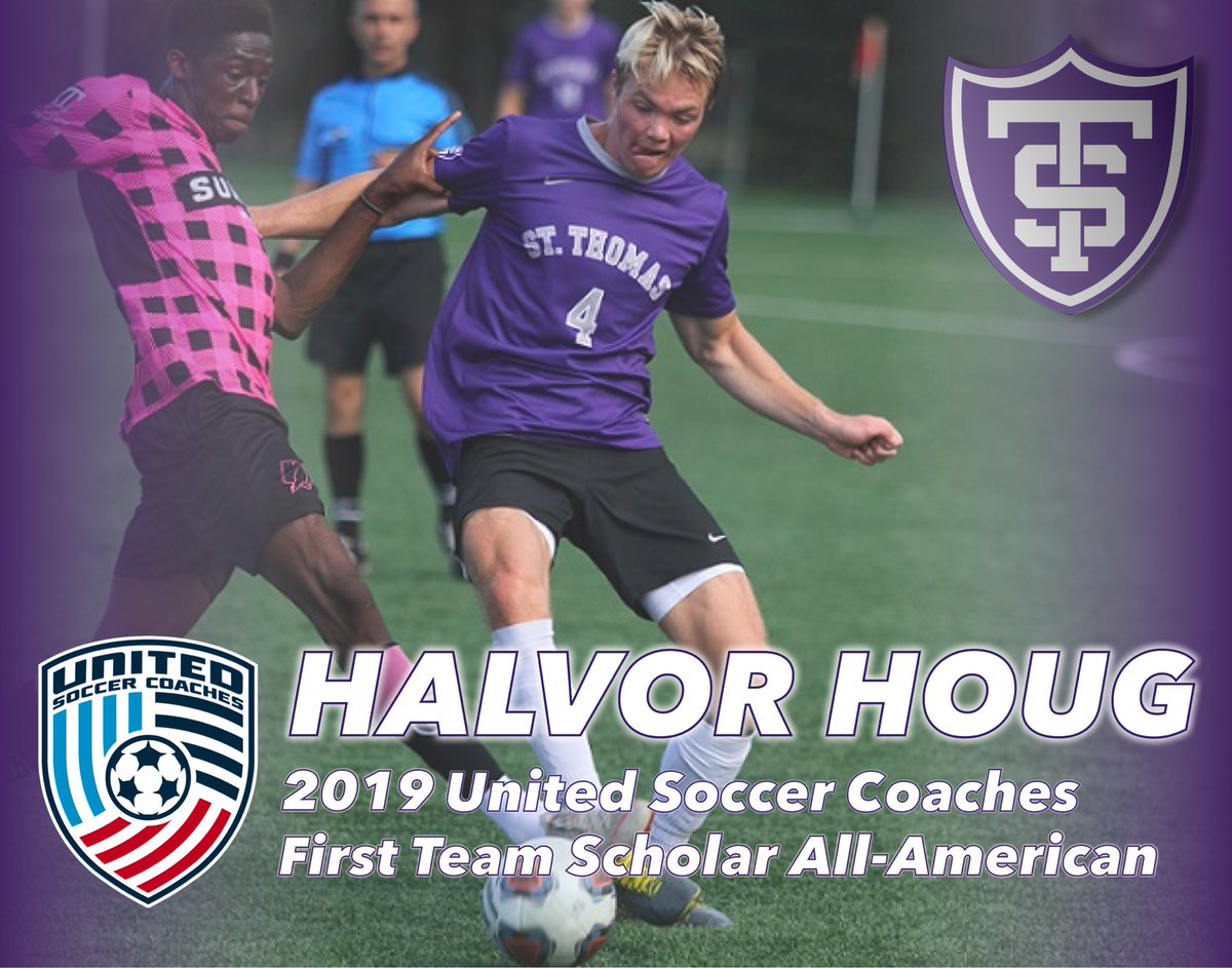 A great honor for @hal_houg @tommieathletics and our program - pursuit of excellence on and off the field - way to go Hal for being recognized as one of the best student-athletes in ⁦<a href="/NCAADIII/">NCAA Division III</a>⁩ ⁦<a href="/UnitedCoaches/">United Soccer Coaches</a>⁩ #prideintheprocess #rolltoms #bepurple