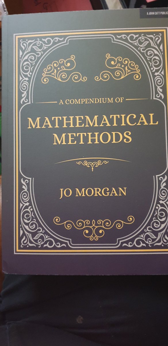 mrsdenyer's tweet image. Yay! Thank you to @mathsjem and @tessmaths for ensuring my copy of #mathematicalmethods made it to the wilds of Sussex!