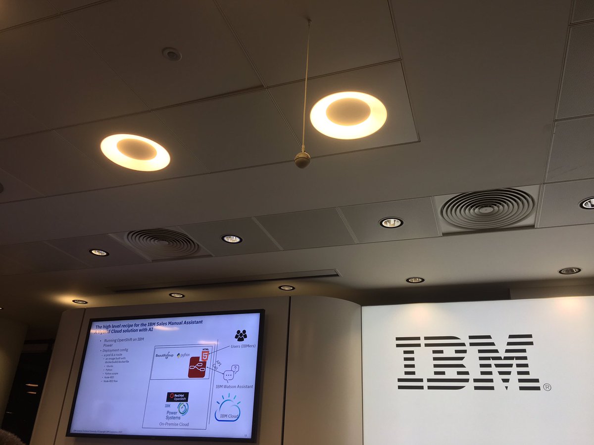 gthodgkinson's tweet photo. @D_Spurway talking and live demo at @LinuxingInLDN #LinuxingInLondon #linux looking at answering FAQ of IBM Power systems with a chatbot with IBM Watson https://t.co/XZXcotaDdb