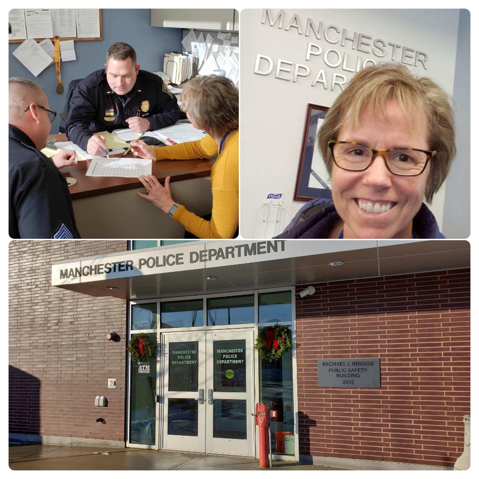 nh_ohs's tweet photo. Our #OHSFieldRep. went on a training visit to @mht_nh_police. Manchester PD is one of many great LE agencies that we fund with federal grants to help reduce traffic-related fatalities through coordinated enforcement patrols throughout the year. https://t.co/SykRZ7cu2n