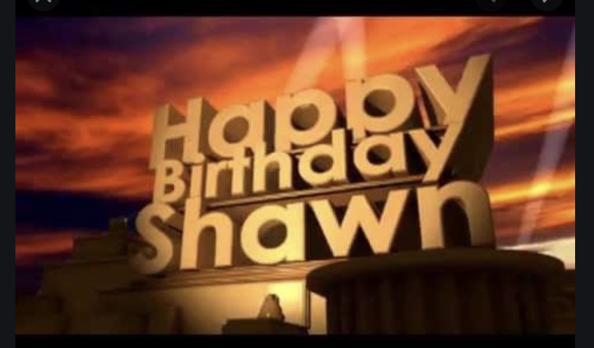 Happy Bday       Shawn  Christian 