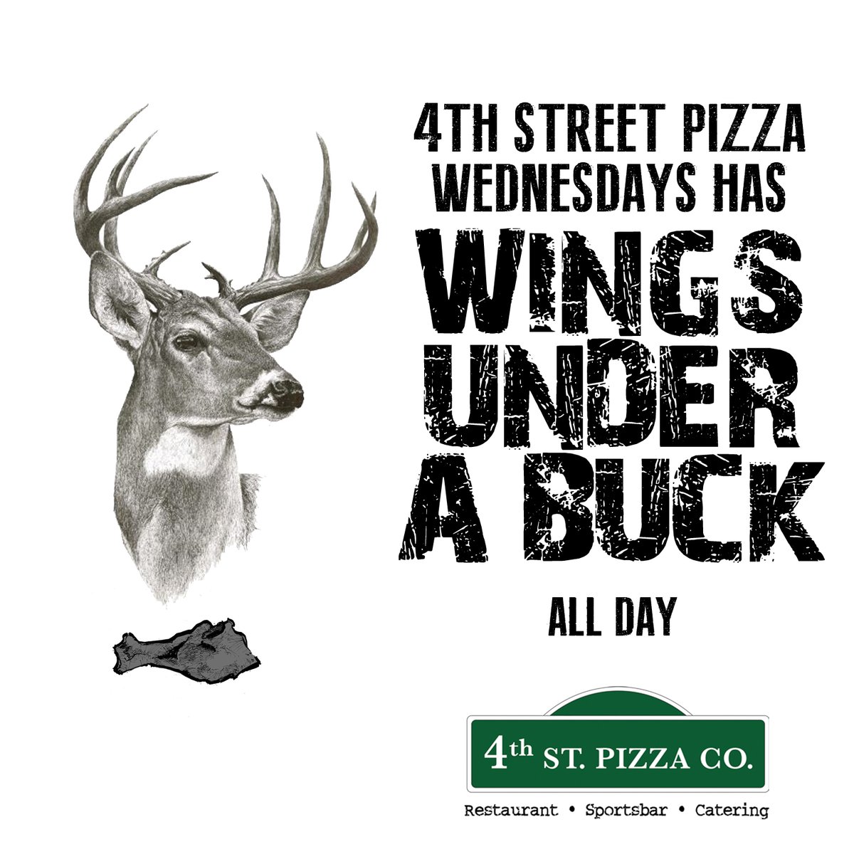 WINGS UNDER A BUCK

#wings #WingWednesday #goodeats #feedme #eatthis #pizzalover #pizzatime #pizzaparty #pizzaislife #HappyHour #sportsbar #4thStPizza #dtsj #SJ #SouthBay #SanJose #bayareabuzz #siliconvalleylife #waytosanjose