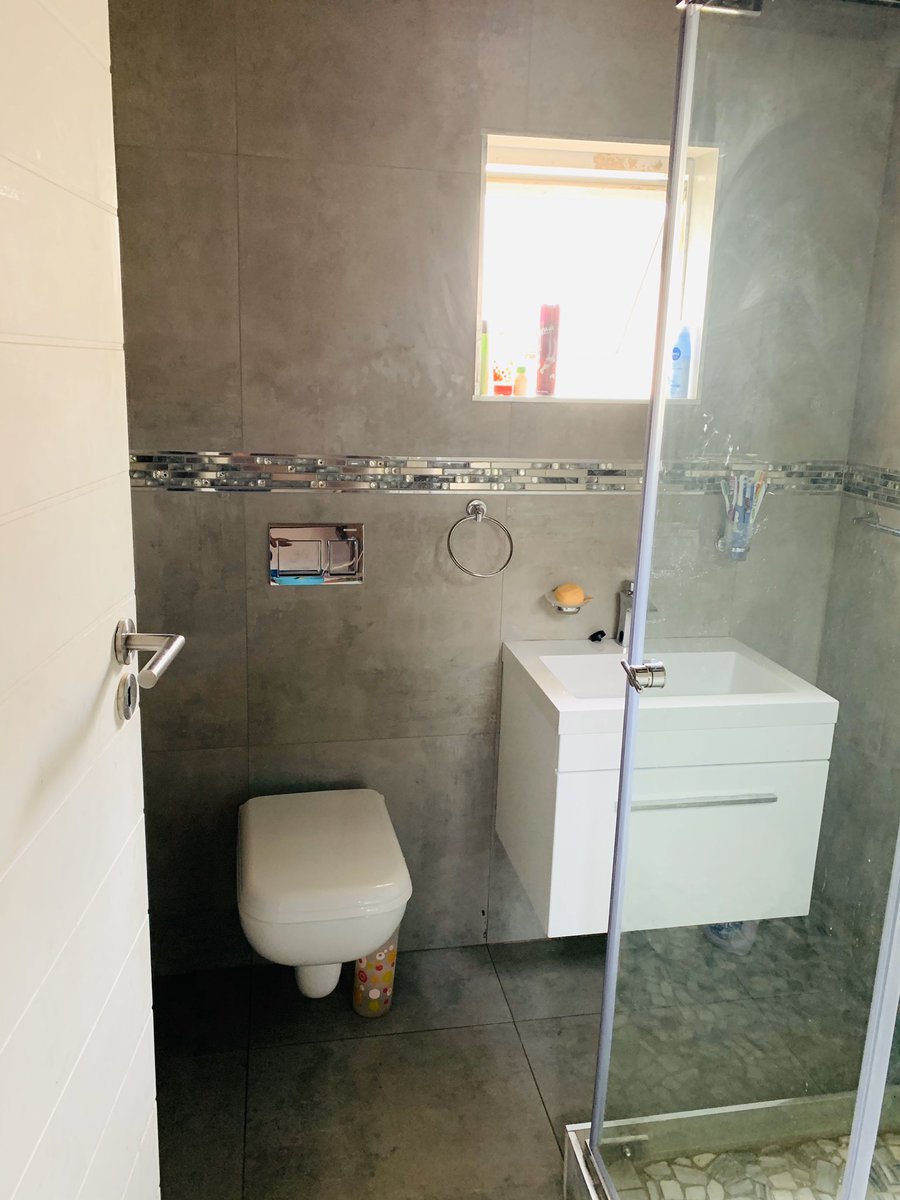 LightMakhanya's tweet photo. I still can’t believe this is the same bathroom I was using my whole life. Nkosi ngibonga umusa wakho ❤️ https://t.co/UUI7BcPPiT