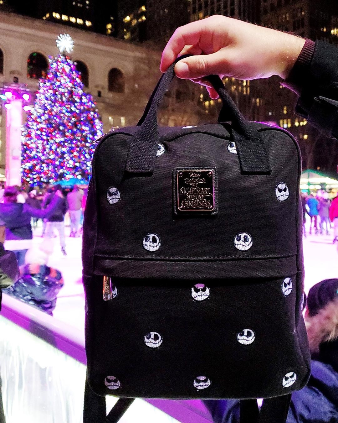 Loungefly on X The Holidays are never a nightmare when you take our Jack Skellington Canvas Mini Backpack for a spin around the rink What are your favorite Holiday traditions Shop New