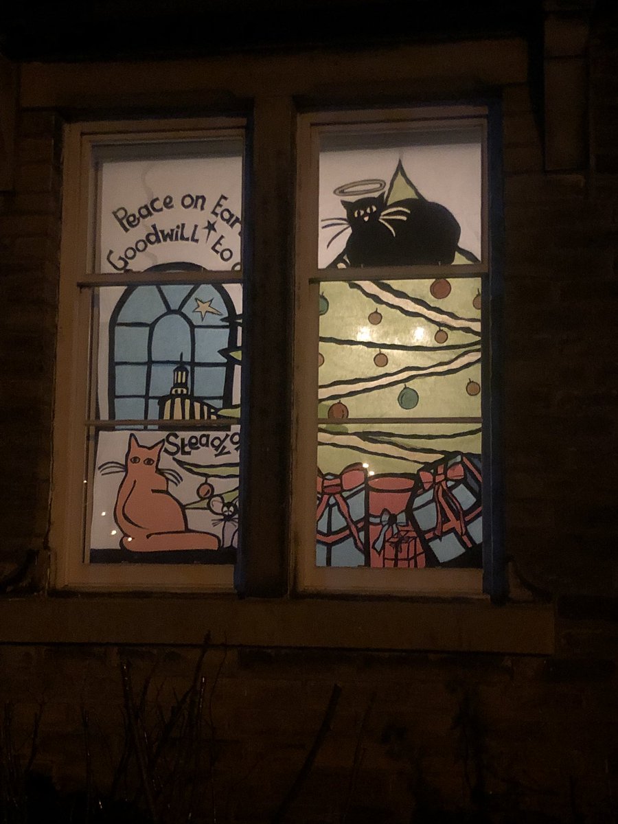 musingsofarunn1's tweet photo. Lovely little jog looking @SaltaireArt Living Art Calendar #marcathon 18 different windows! @UKRunChat @runr_uk https://t.co/QyJnDASHPY