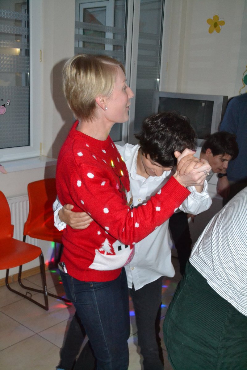 c_funk1's tweet photo. Super lovely time in Romania spreading the Christmas love ❤️🎄🎁 
Back to work tomorrow though! 😫 at least it’s not long until the Christmas break! #Romania #shoeboxtrip #christmas #hospice #children #love #dancing #funandlaughter #smallgiftbigdifference #oneofmyfavouriteplaces https://t.co/mcwp1ry64R