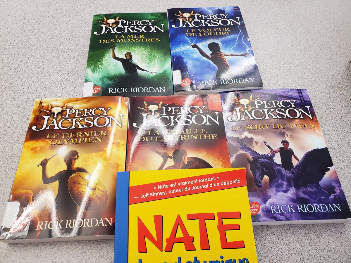 LMS1ibrary's tweet photo. Thank you LMS PTA- more of our World Languages books are available for check out! #LMSReads #LibrariesAreForEveryone #LongfellowPTA #PercyJackson @LongfellowFCPS https://t.co/pBTZ6pgLTT