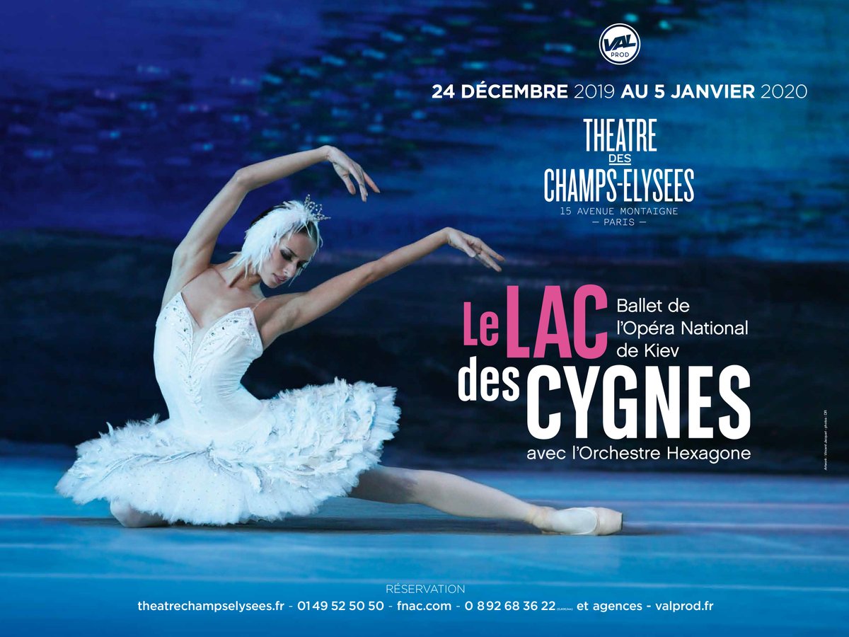 MarieLN_B's tweet photo. C'est un événement à ne pas manquer ! Le @TCEOPERA et @Val_Prod accueillent, du 24 décembre au 5 janvier 2020,  le Ballet de l’Opéra de Kiev pour « Le Lac des Cygnes » de Tchaïkovsky avec l' @Orch_Hexagone 
Retrouvez mon article https://t.co/sZaUujb0Kj https://t.co/biSmnLw0Pi