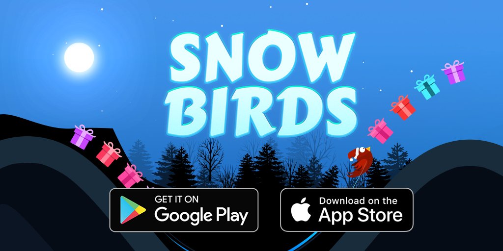 dktfish's tweet photo. Snow Birds now available - Download &amp; Play Free! ❄️🐦💙💙#gamedev #madewithunity #indiegamedev  #indiedev

App Store: https://t.co/jpk64FZNNY
Play Store: https://t.co/Hgeao7VM1J https://t.co/7ZnKVA287j