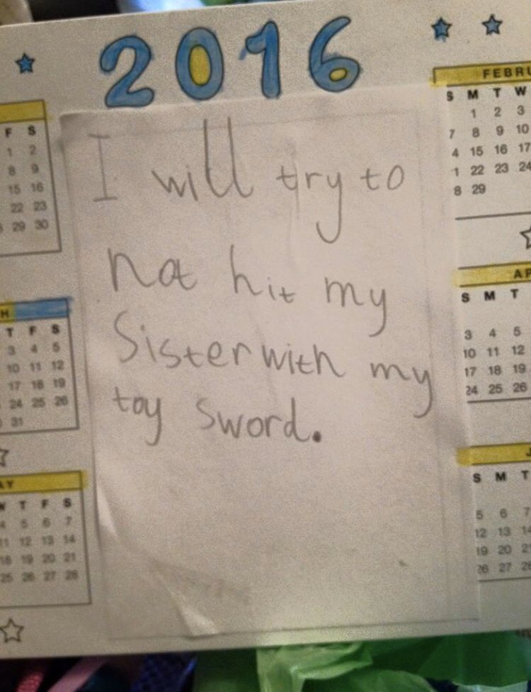 kwhite29's tweet photo. Every year this little gem pops up on my Facebook feed! π€£ π‘ #NewYearsResolution2016 https://t.co/qh0MGqPRRp
