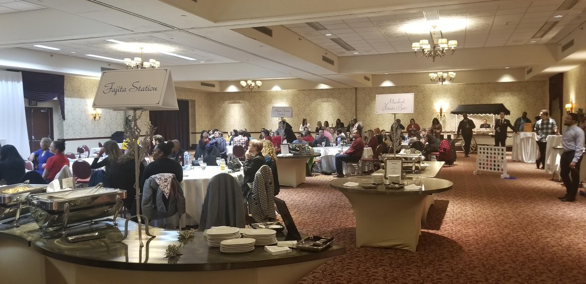 You got to have some dancing, a Fajita Station, Asian Fusion Station, Mashed Potato Bar and a S'mores bar at the holiday party!

#holidayseason #defaultservices #legal #woodsoviattgilman