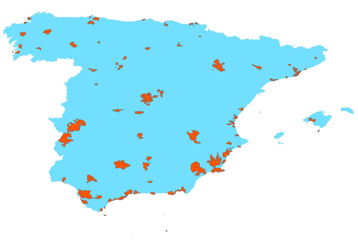 EdRojasBr's tweet photo. Se debate con frecuencia excesivo coste de vivienda en relacion a los salarios pero rara vez se relaciona con el territorio; en el 90% del territorio la vivienda es muy asequible y hay mucha infrautilizada pero casi nadie considera vivir fuera del saturado 10%: anomalia en UE https://t.co/eo8i5WRlxY