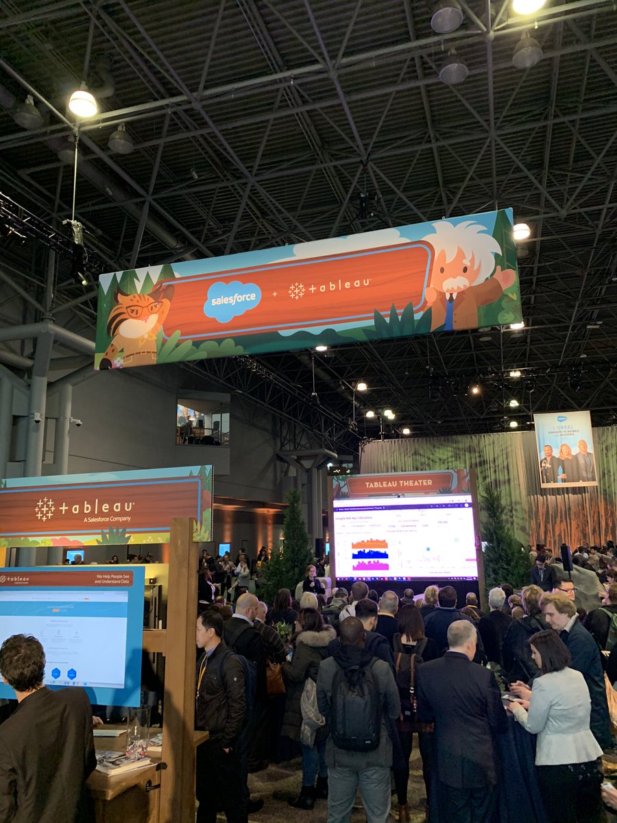 Strong #Tableau presence at #Salesforce World Tour NYC
