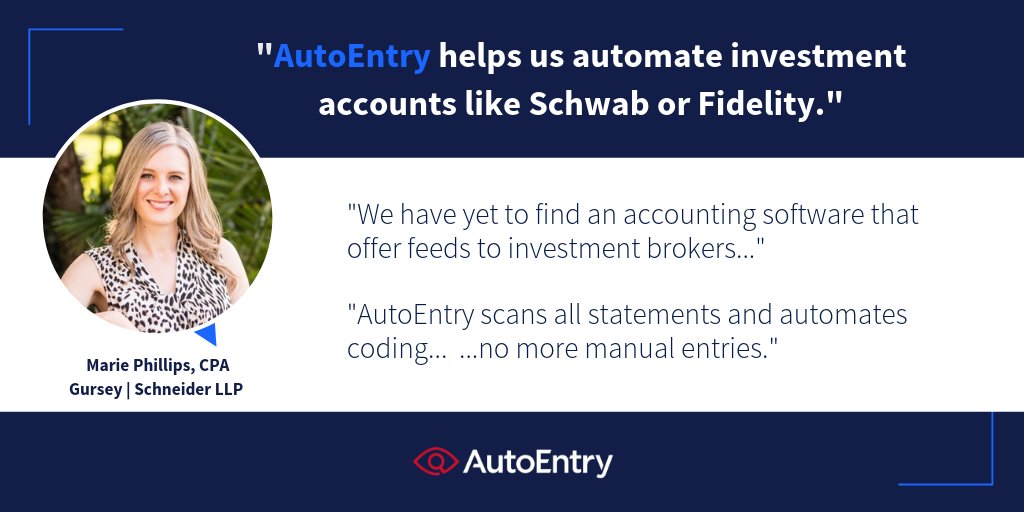 davidleary's tweet photo. "@AutoEntry_OCREX helps us automate investment accounts like Schwab or Fidelity" via @mariefphillips
#StopTypingData https://t.co/EubLIPAf6o https://t.co/w5x2UJLKnE