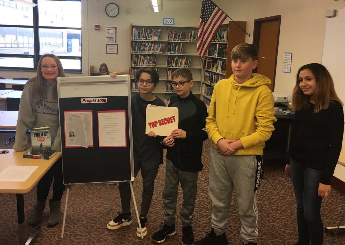 Dramatization, art, writing and music were just a few of the creative ways students in Mrs. Roy’s class celebrated their books. The creative juices were flowing.  <a href="/Hamilton_GMS/">Hamilton Garfield</a> #BigBlueOnTheMove