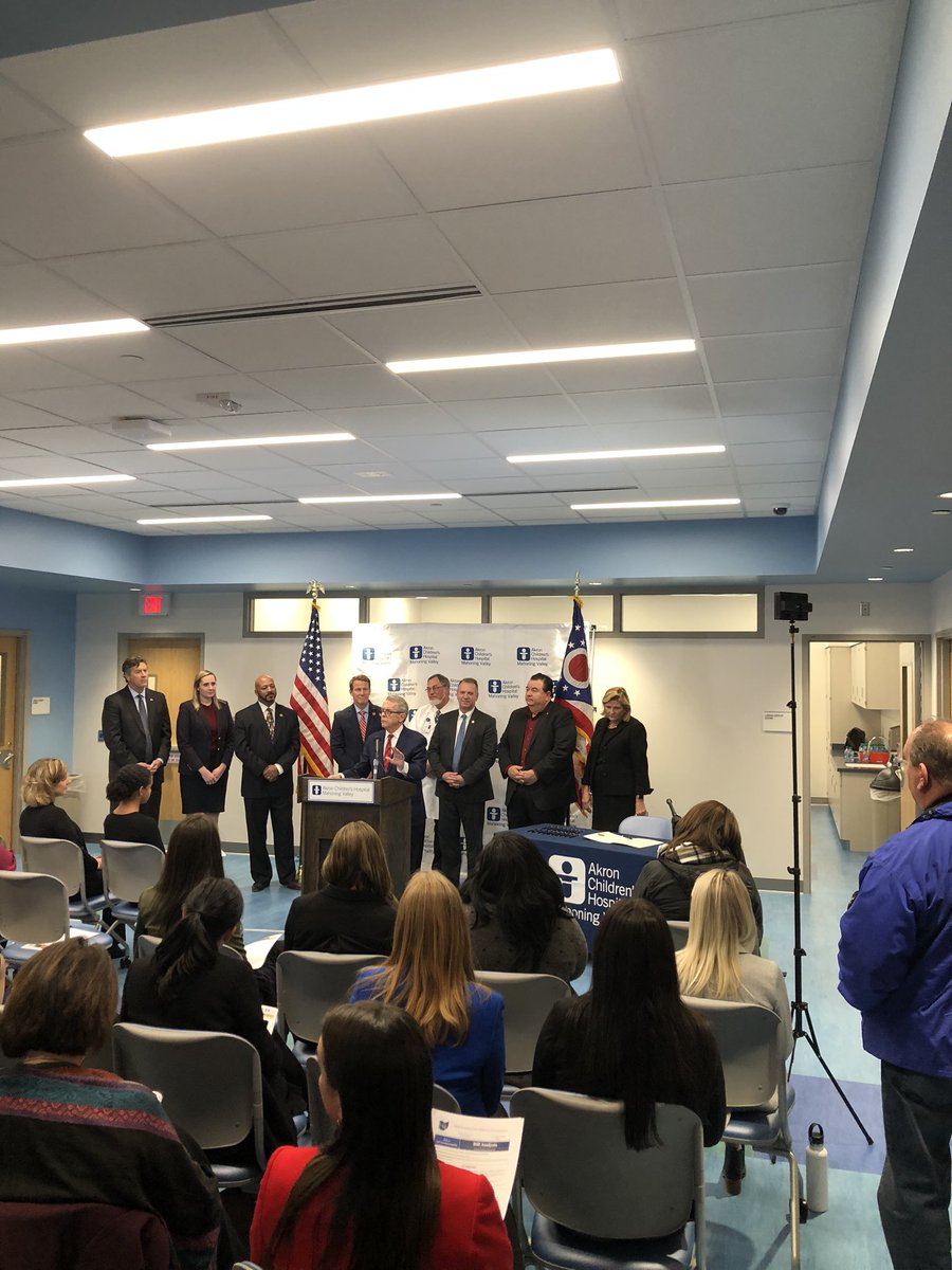 Tony_Gutowski's tweet photo. Great day out in the Mahoning Valley w @MikeDeWine and lawmakers from across the state signing HB12 - OH Children’s Behavioral Health Prevention Network - into law. Thanks to all who attended! https://t.co/RQfLHnPbLB