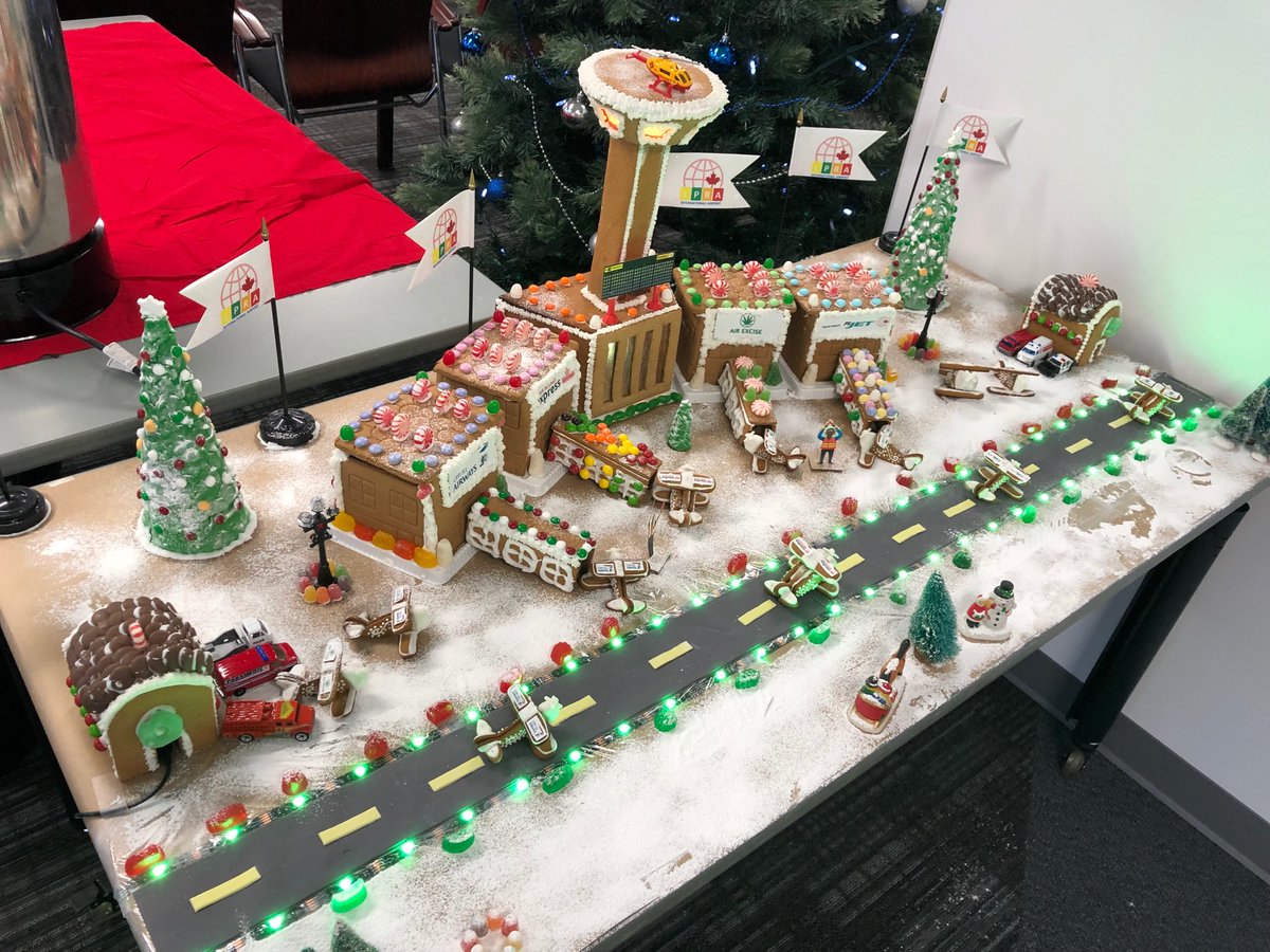 Christmas spirit alive and well at Vancouver TSO. Great job LPRA on your gingerbread airport!!