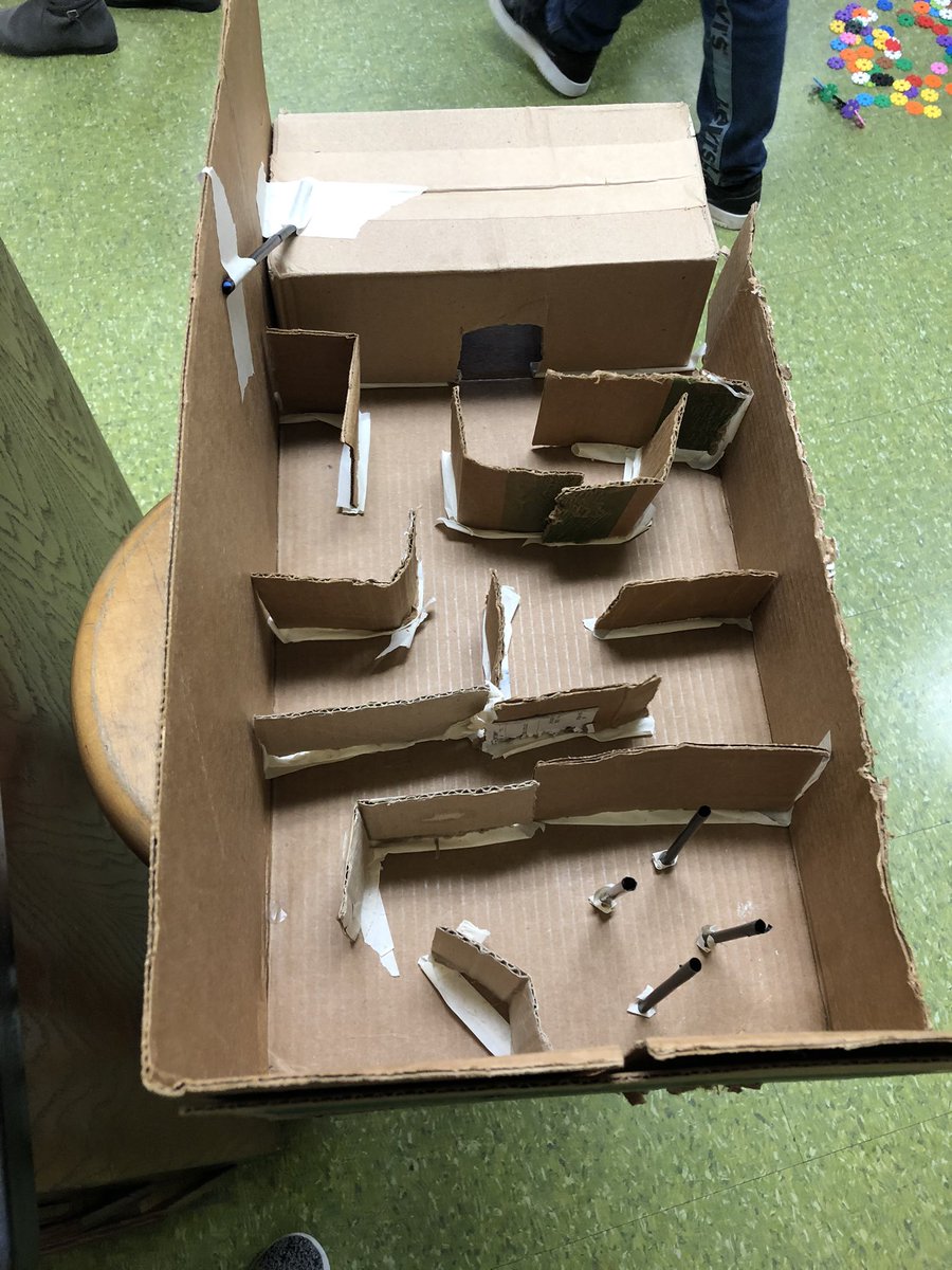 HaysStem's tweet photo. When you give your class the challenge of building a maze/obstacle course and they blow it out of the water! #impressive #creativity #magneticmaze #constructivelearning @BurnettsBatCave @suptking @OESrockSTARS #STEMFCPS https://t.co/ONUTxIkZe5