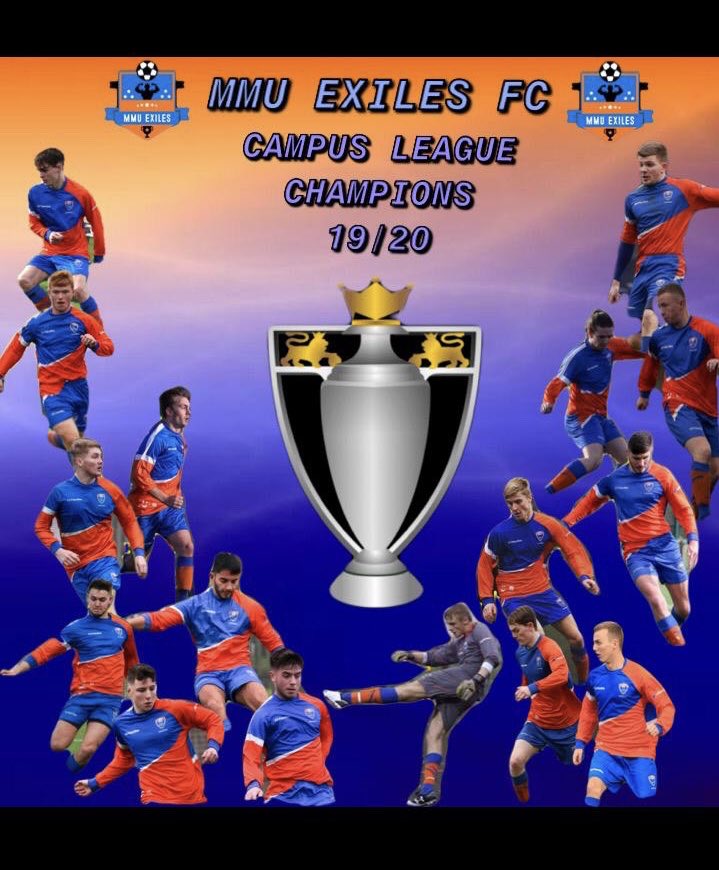 MMUExiles's tweet photo. BREAKING NEWS: MMU Exiles FC have been confirmed as the league champions with a game to spare!! #Champions #UTE https://t.co/92bP4KAspM