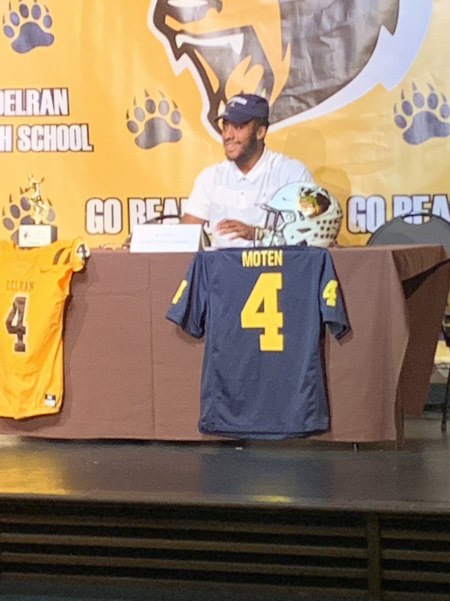 DHS baseball would like to congratulate RJ Moten for signing his letter of intent to University of Michigan! All your hard work has paid off! #bearsbaseball #workhardeveryday